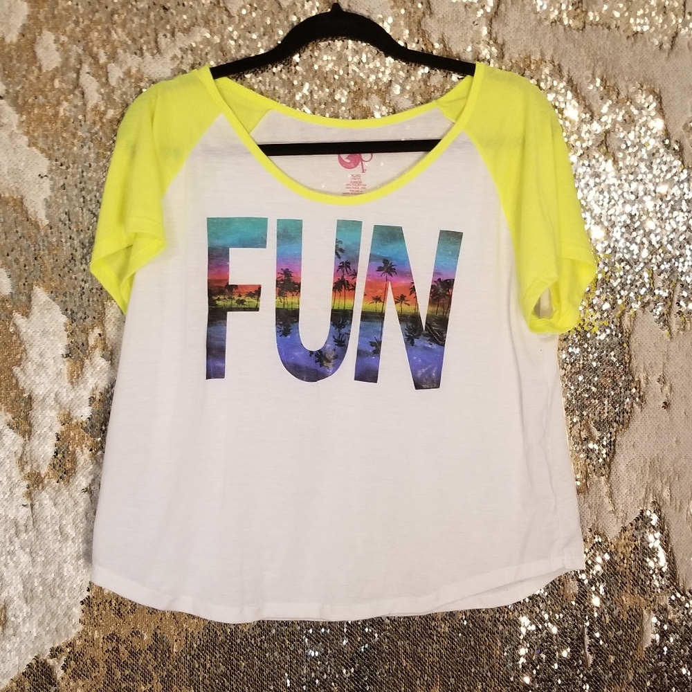 Neon "Fun" Crop Top